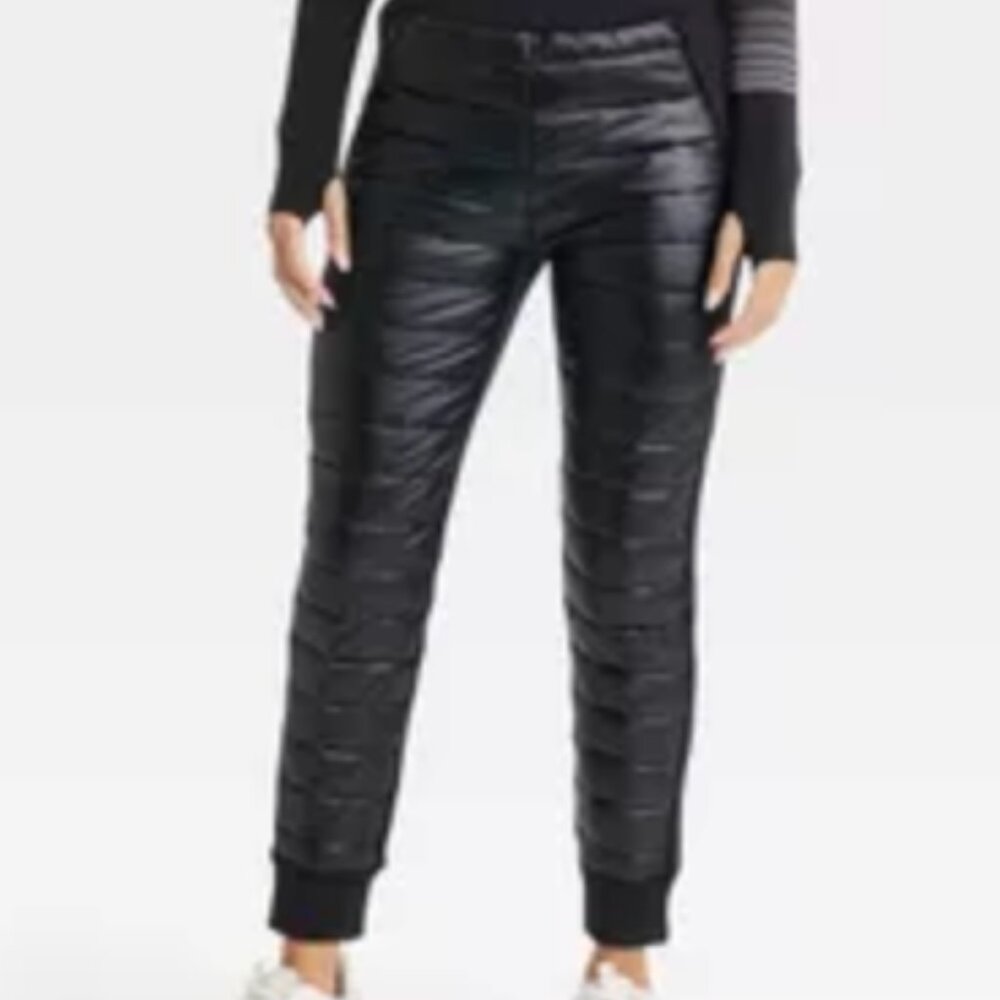 Joy Lab Puffer Pants In Black